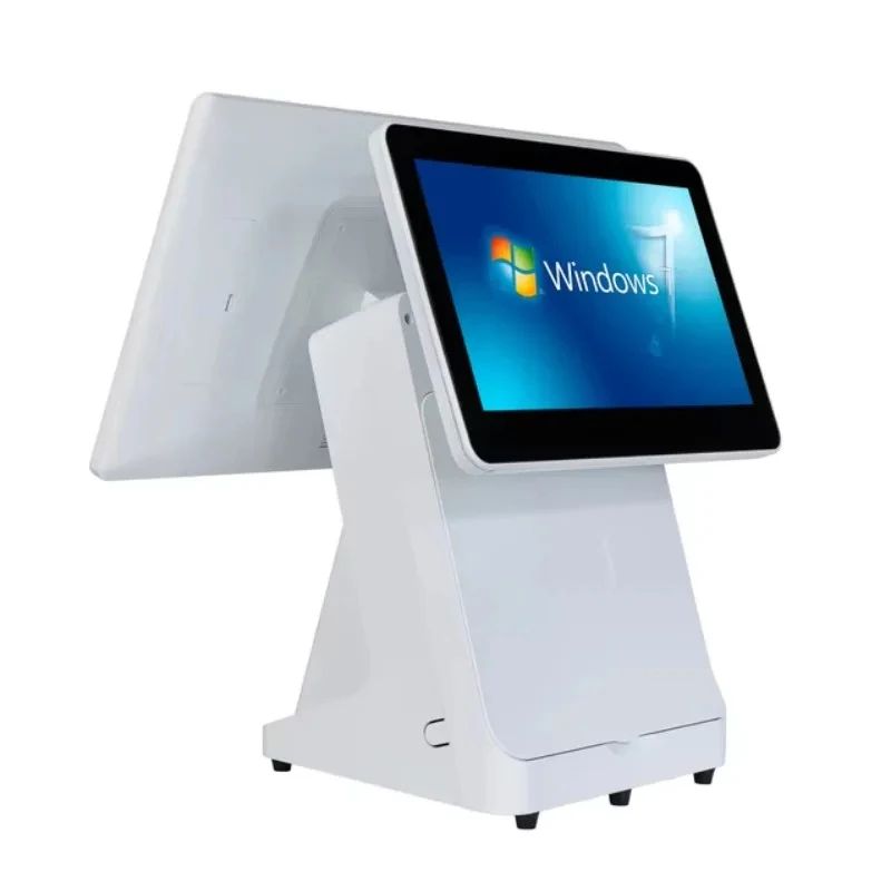 2026 15.6 Inch Capacitive Dual Screen IPS Panel POS System Android/Linux/OS 1920x1080 Resolution WIFI