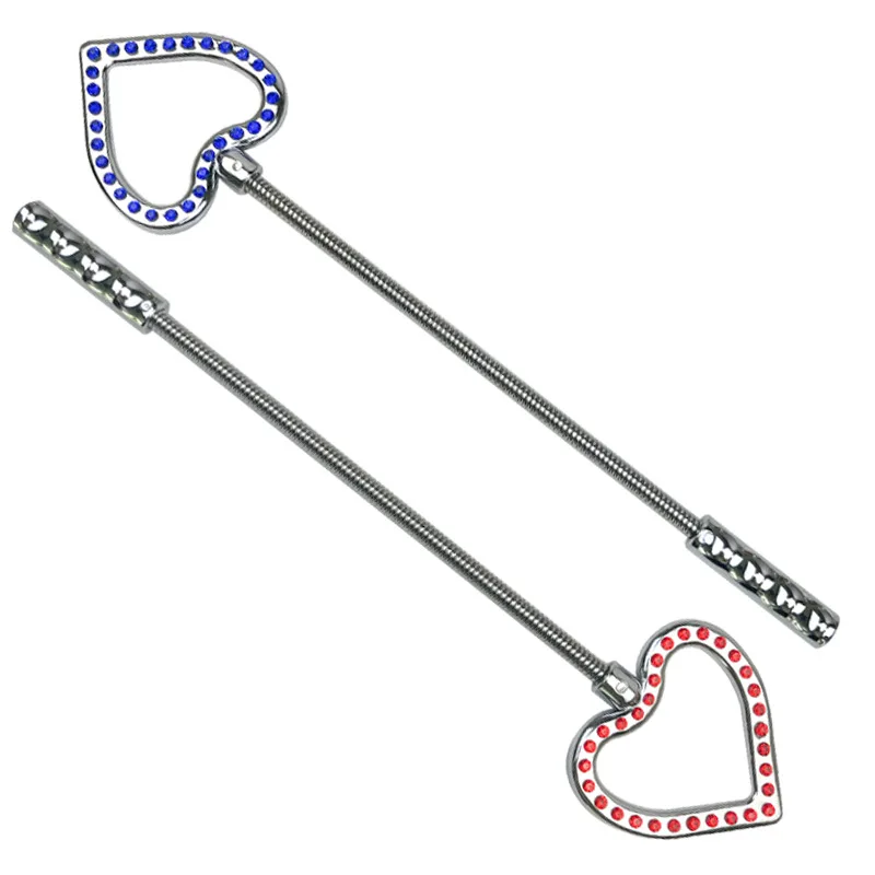 34CM Stainless Steel Horse whip,Paddle, Heart-Shaped Riding Crop Stainless Steel Horse whip,Bendable Spank Paddle