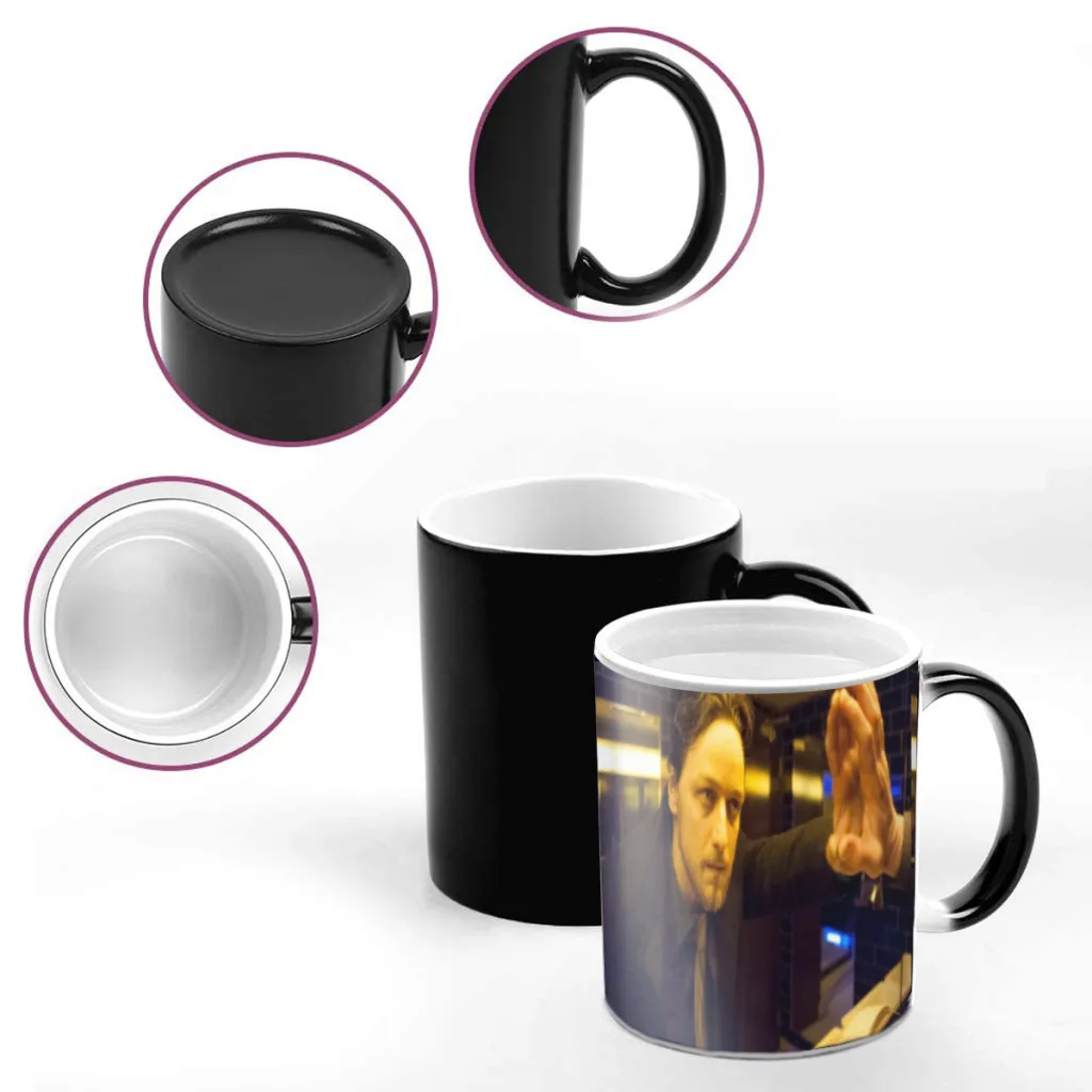 Custom James McAvoy One Piece Coffee Mugs And Mug Creative Color Change Tea Cup Ceramic Milk Cups Novelty Gifts