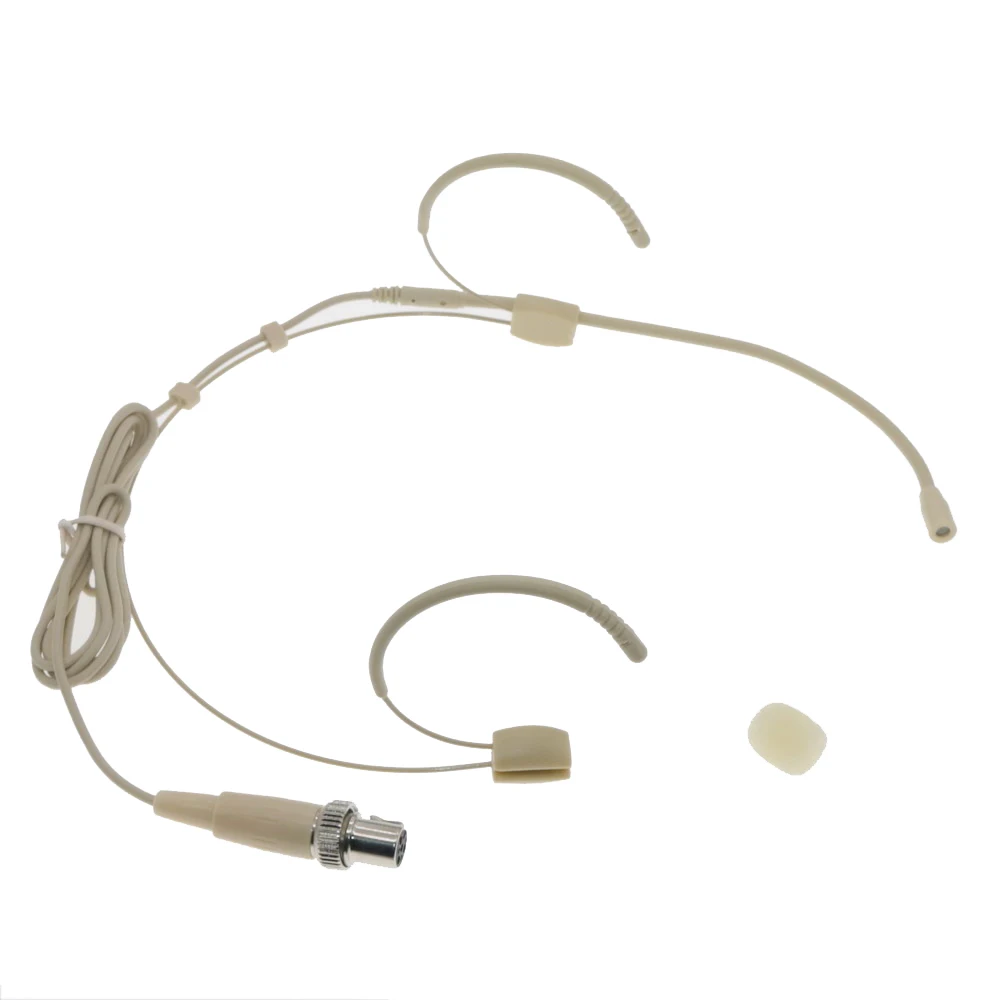 

ACT1500 Dual Earset Hooks Face Headset Microphone For MiPro Mini TA4F Lock Wireless BeltPack Transmitter System