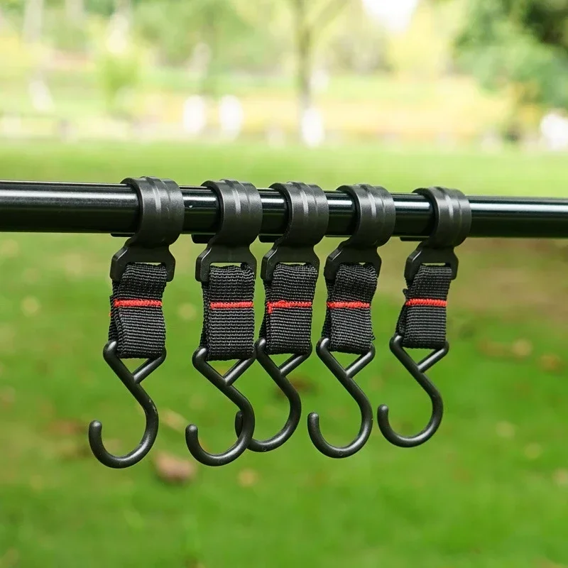 

Camping Hanging Rack Tripod Foldable With Hook Cookware Pan Pot Lamp Clothes Storage Hang Stand Outdoor Portable Organizer