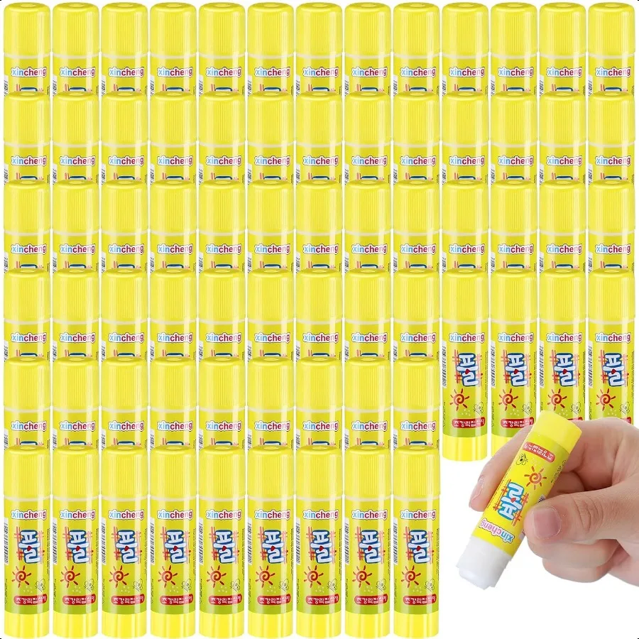

100 Pcs White Glue Stick Washable Glue Stick for Crafts Home School Classroom Students Teachers Employees Scrapbooking Crafting