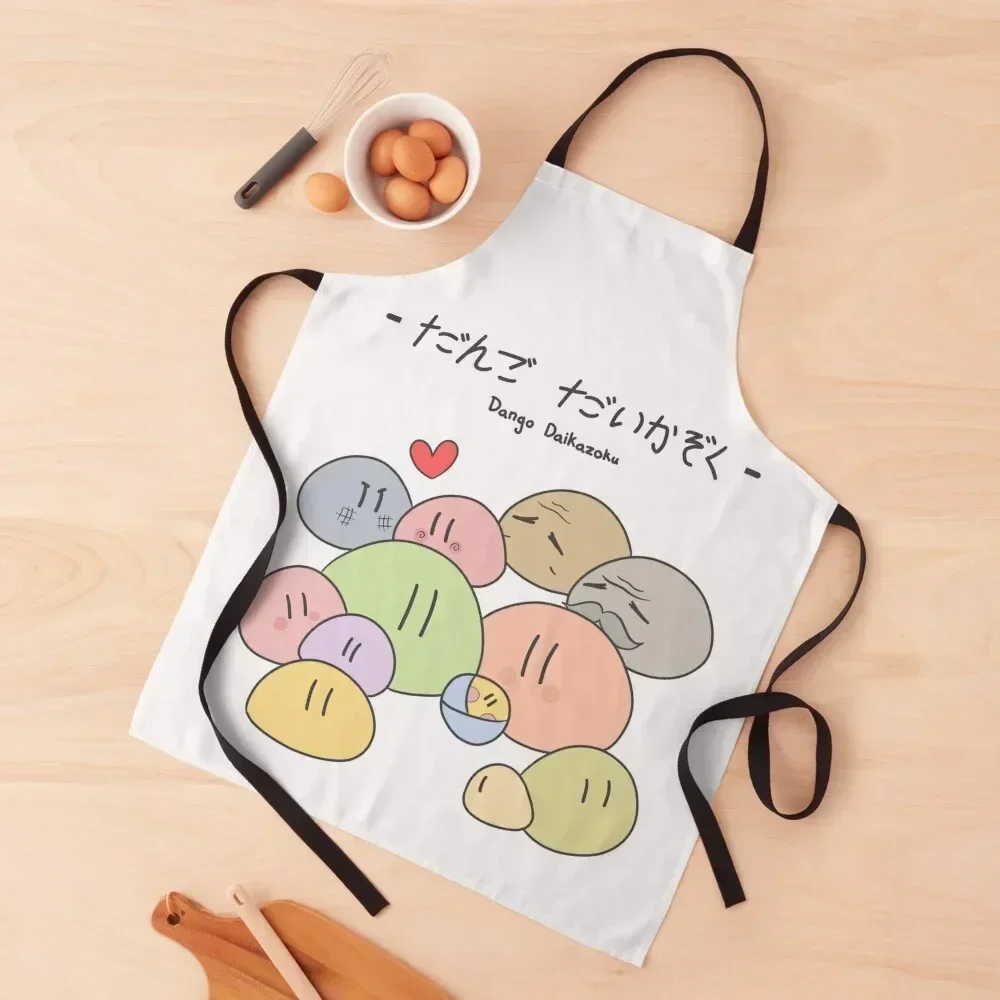 

Dango Daikazoku Apron Teacher household woman Household Items Useful Christmas gift Apron
