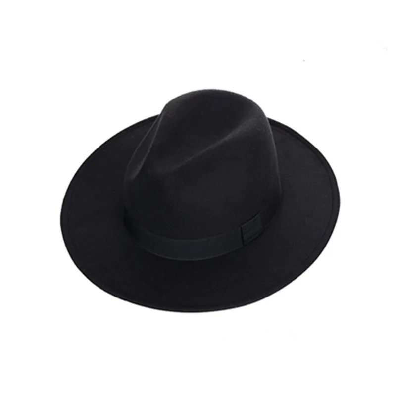 Topi Fedora's Muslim Dingin Topi Jazz Klassieke Vilten Topi Fedora Panama Casual Uch Pesta Panke Chapeau Luxe Chapeu Panama Masculino