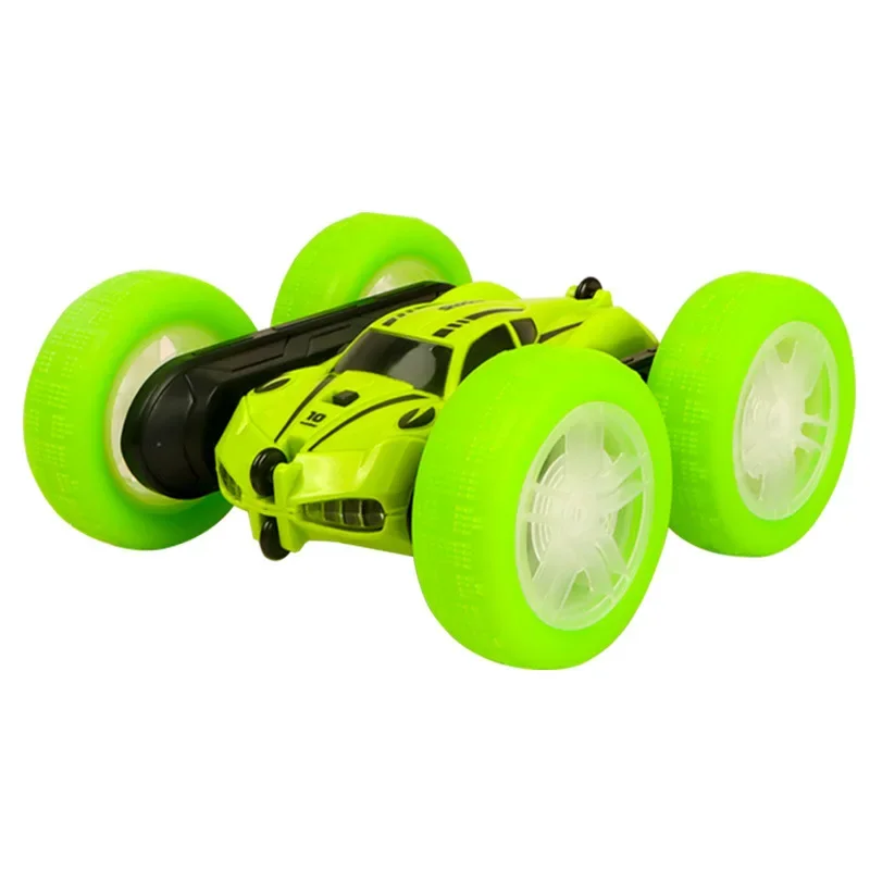 Electric remote-controlled vehicle with double-sided special effects, off-road rolling and twisting, children's charging toy