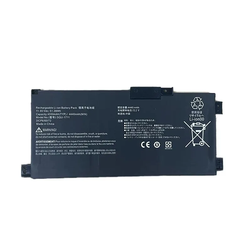 For ThundeRobot 911 Air 911S 911ME Hasee G7000M S7 SQU-1711 11.55V 4550mAh Rechargeable Li-ion Laptop Replacement Battery