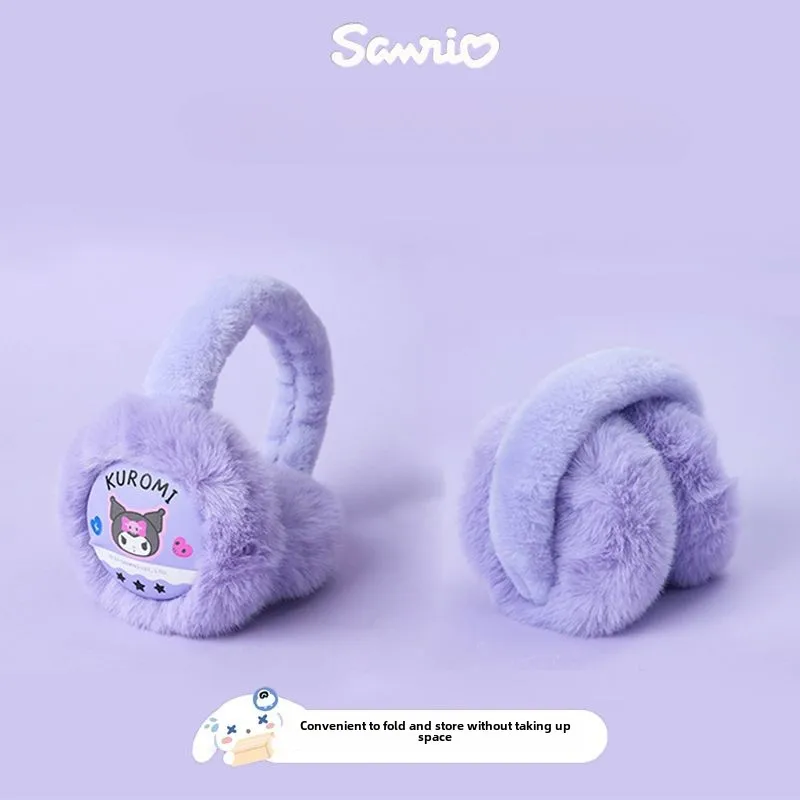 Genuine Sanrio Children's Earmuffs Melody Ear Protection Warm Girls Kindergarten Earbags Winter Kurome Warm Earmuffs