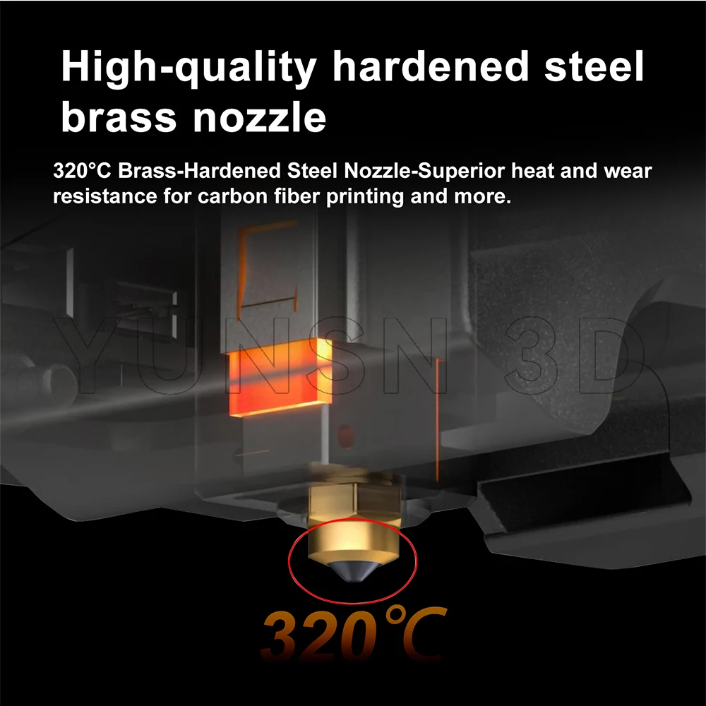 Für Elegoo Centauri Carbon Hotend-Kit, verbessertes abnehmbares Heizblock-Hals-Kit, Chrom-Zirkonium-Kupfer-Düse, Hot-End-Teil – Detail 7