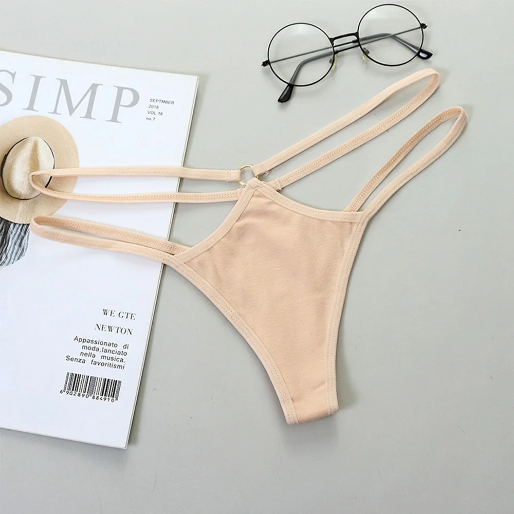 

Female Women Hollow Soft Strap Panties Sexy Thong Cotton G-String Sexy Lingerie