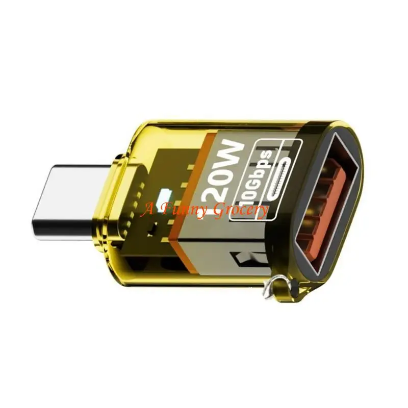 

652E Type-C Male to USB Female Converter for Laptop Cellphone Support Fast Charging