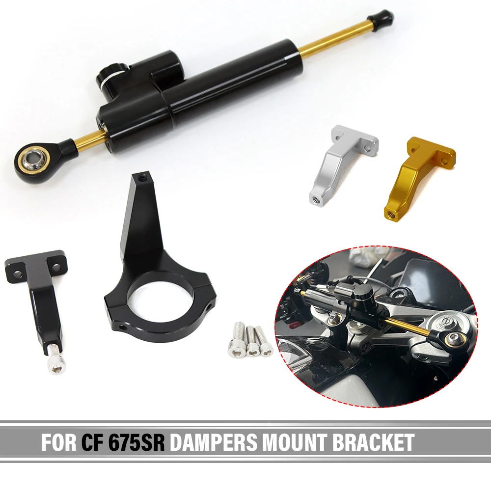 Lenkungsdämpfer Stabilisator Motorrad für CF 675 SR 675 SR Dämpfer Halterung Unterstützung Kit Dämpfer Stabilisator Montage