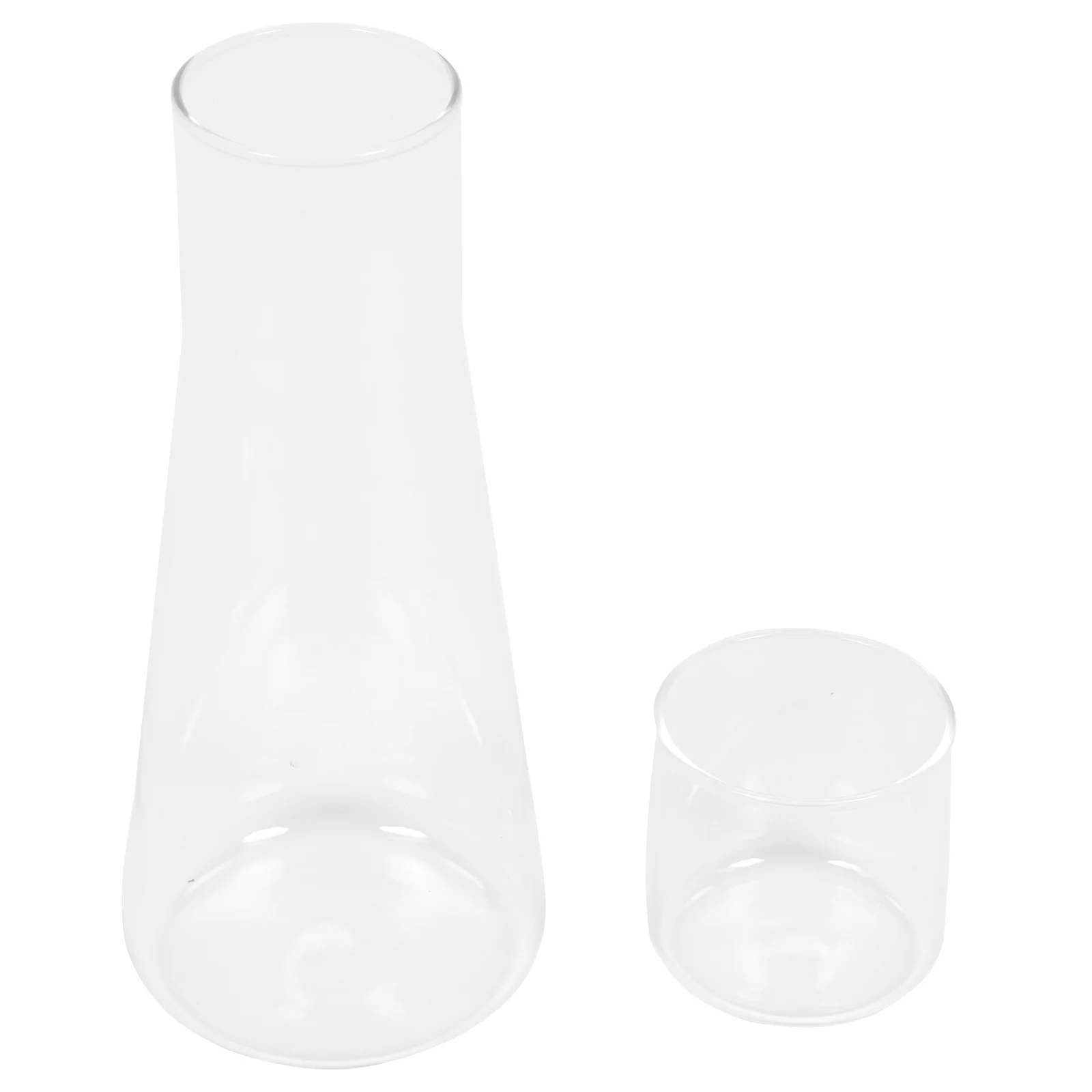 

1Set Cold Water Kettle Set Transparent Glass Water Jug for Beverage Beer Iced Tea Milk Household Cooling Pitcher Dinner Party