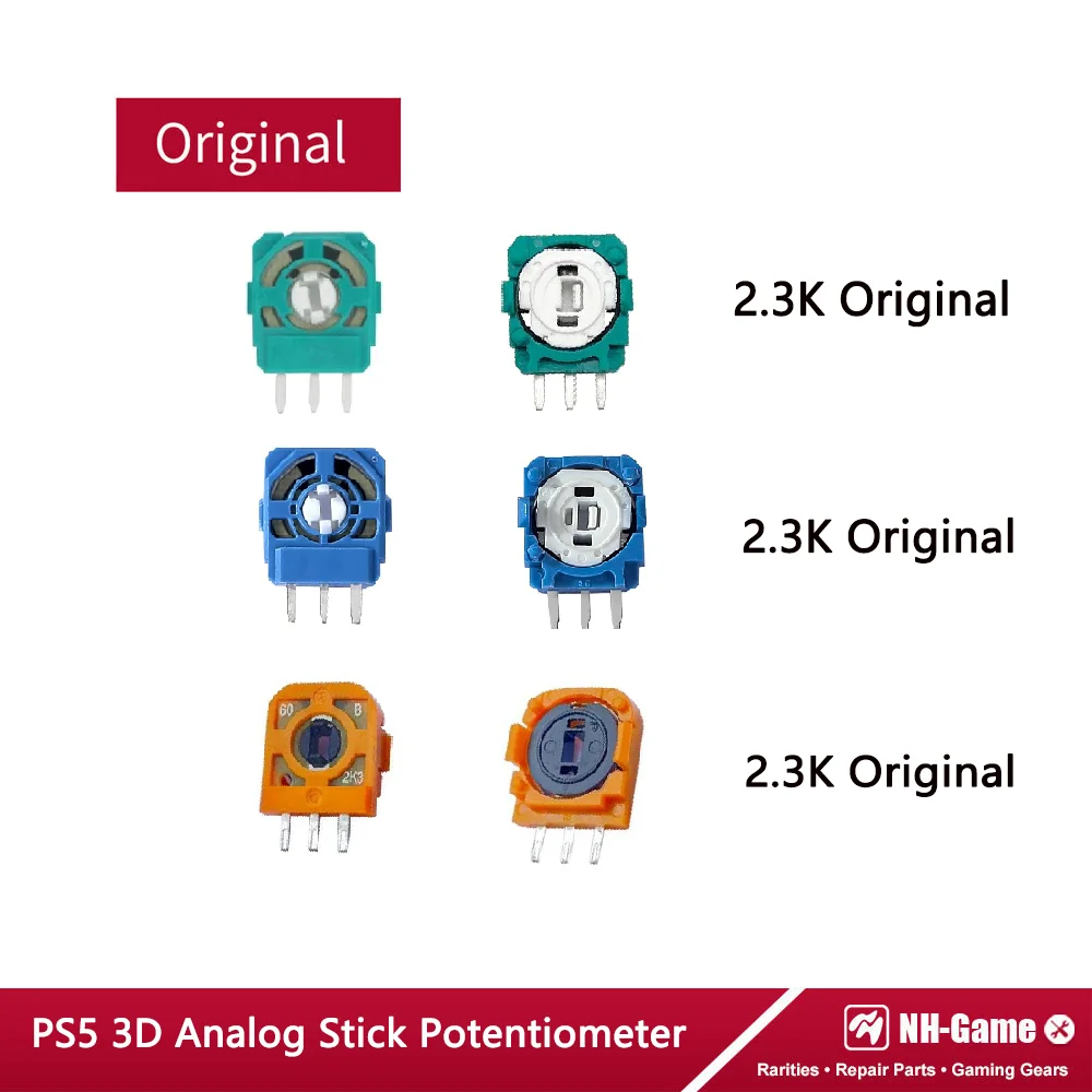50/100 قطعة 3PIN الجهد وحدة الاستشعار الأصلي ل PS5 غمبد ثلاثية الأبعاد التناظرية عصا التحكم الجهد ل PS5 تحكم