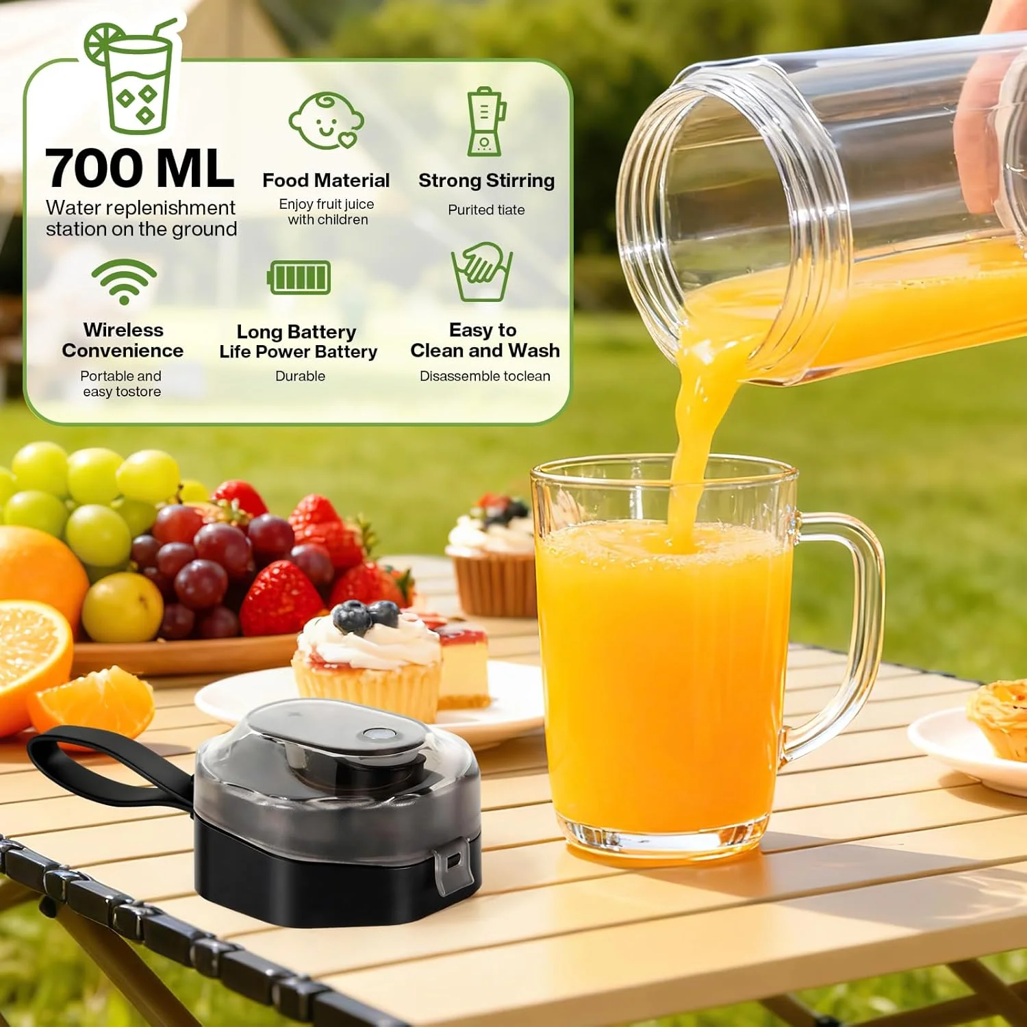 

Портативный электрический блендер для соков Home Kitchen Branding: для дома, путешествий, спорта. Оптовая продажа. Перезаряжаемый.