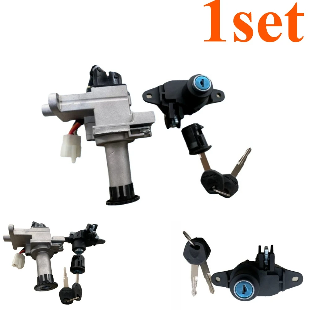1set for Motorcycle Scooter HJ125T-7-8-8A-11A Tail Box Electric Switch Lock Carburetor and Electronic Fuel Injection Version