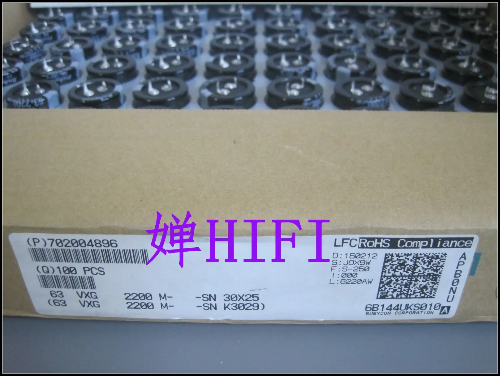 4pcs/lot Japan original Rubycon VXG series aluminum electrolytic capacitors free shipping
