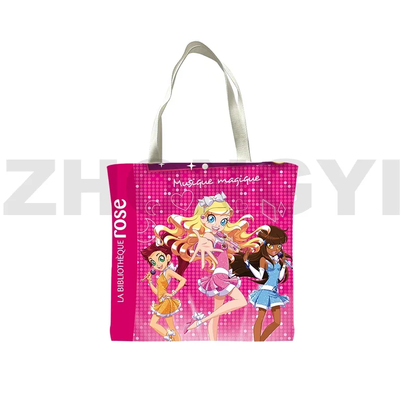 Fashion 3D Anime Eco Reusable Shoulder Bag Lolirock Crossbody Bag School Bags for Teenage Girls Squre Handbags Shopping Ladies