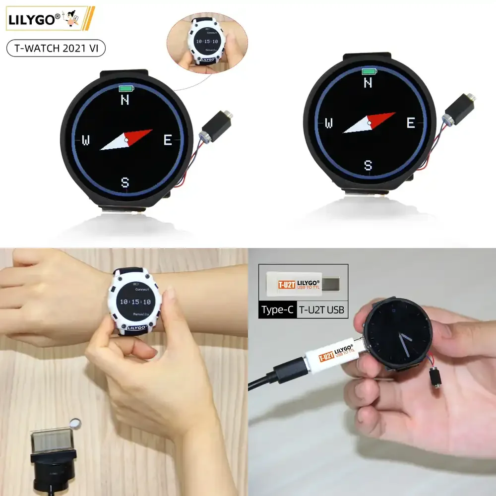 

LILYGO 2021 TTGO T-WATCH T-Micro32 Plus ESP32 Development Board Capacitive Touch Screen PSRAM Vibration Motor WiFi BLE