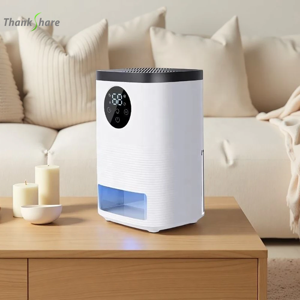 Portable Mini Dehumidifier With 1200ML Water Tank For Living Room Bedroom Indoor Home Use - Efficient Air Moisture Absorber
