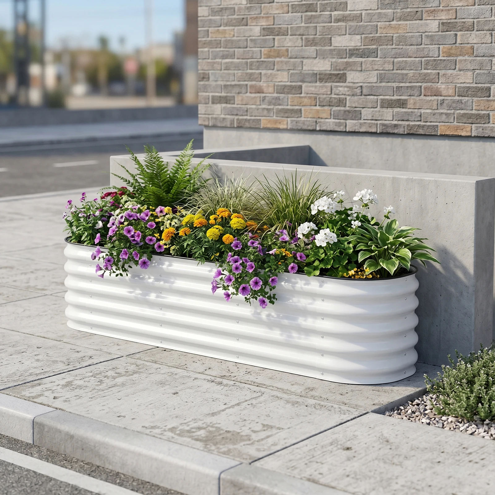 Outdoor-Hochbeet-Set 195x60x43cm für Gemüse, Blumen, Obst und Kräuter - Pflanzkasten-Set – Detail 8