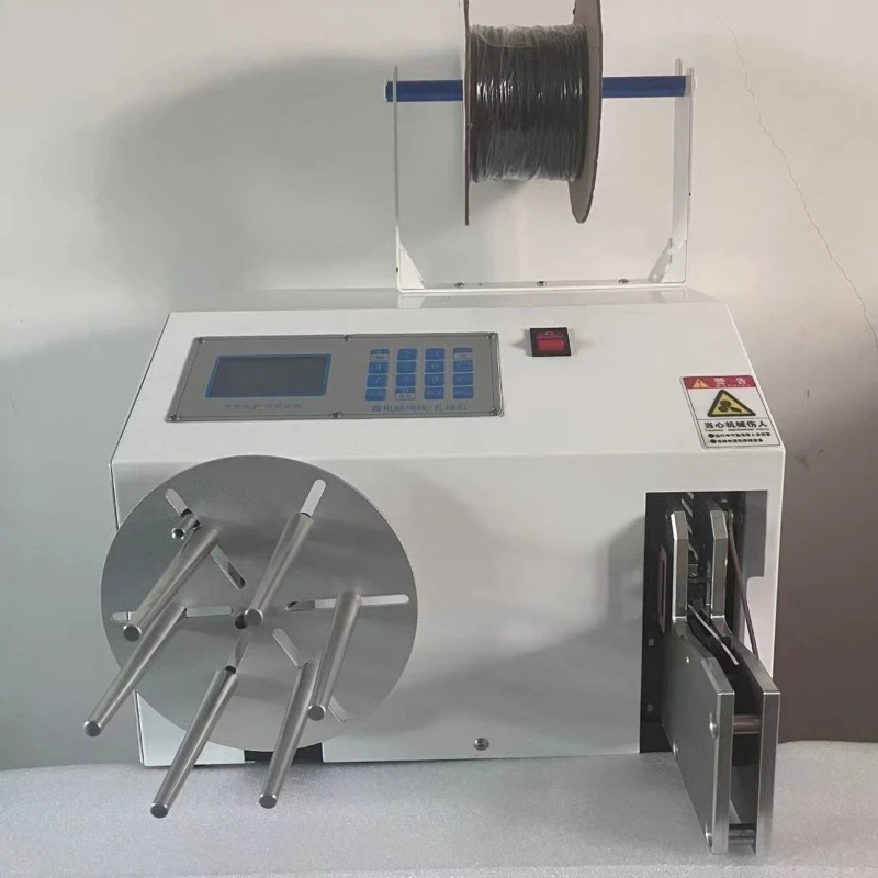 Automatic winding and tying machine Semi-automatic flat tying, winding, data cable, wire tying artifact