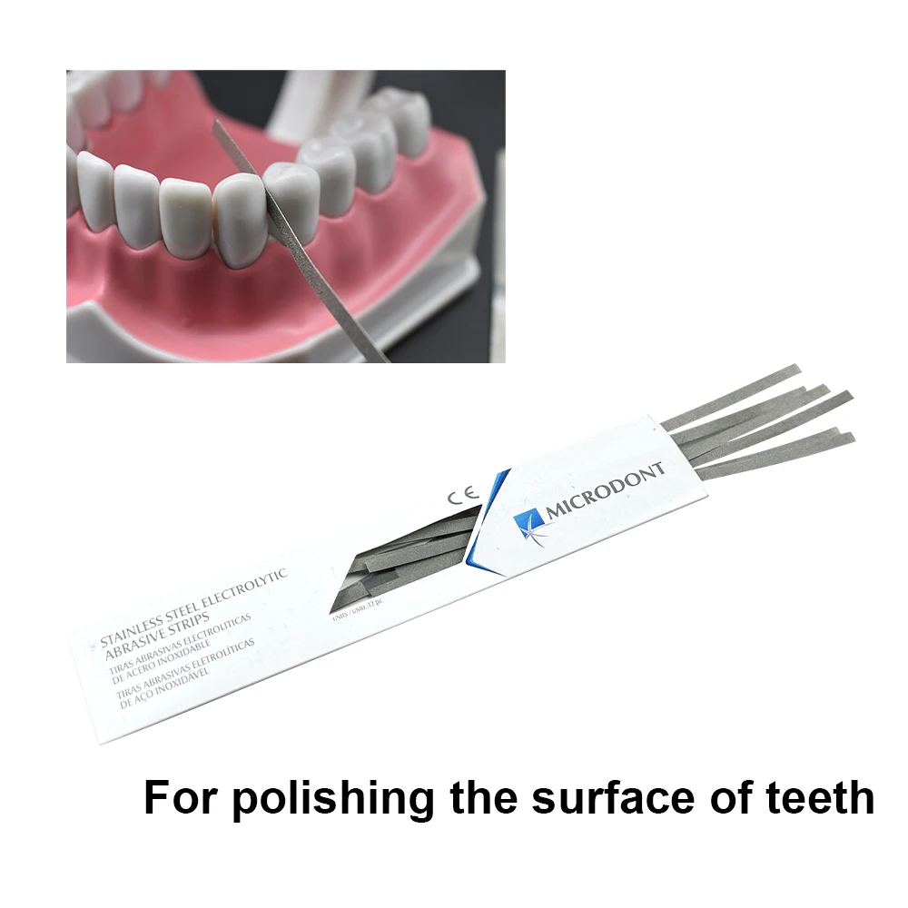 Dental Metal Polishing Stick Strip Diamond Strips Alumina Plated Sanding Surface Single/Double Side Dentist Whitening Materials