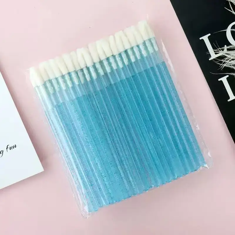 卸売1000本入り使い捨てリップグロスブラシ-リップブラシ-女性用メイクアップアクセサリー-完璧な塗布ツール
