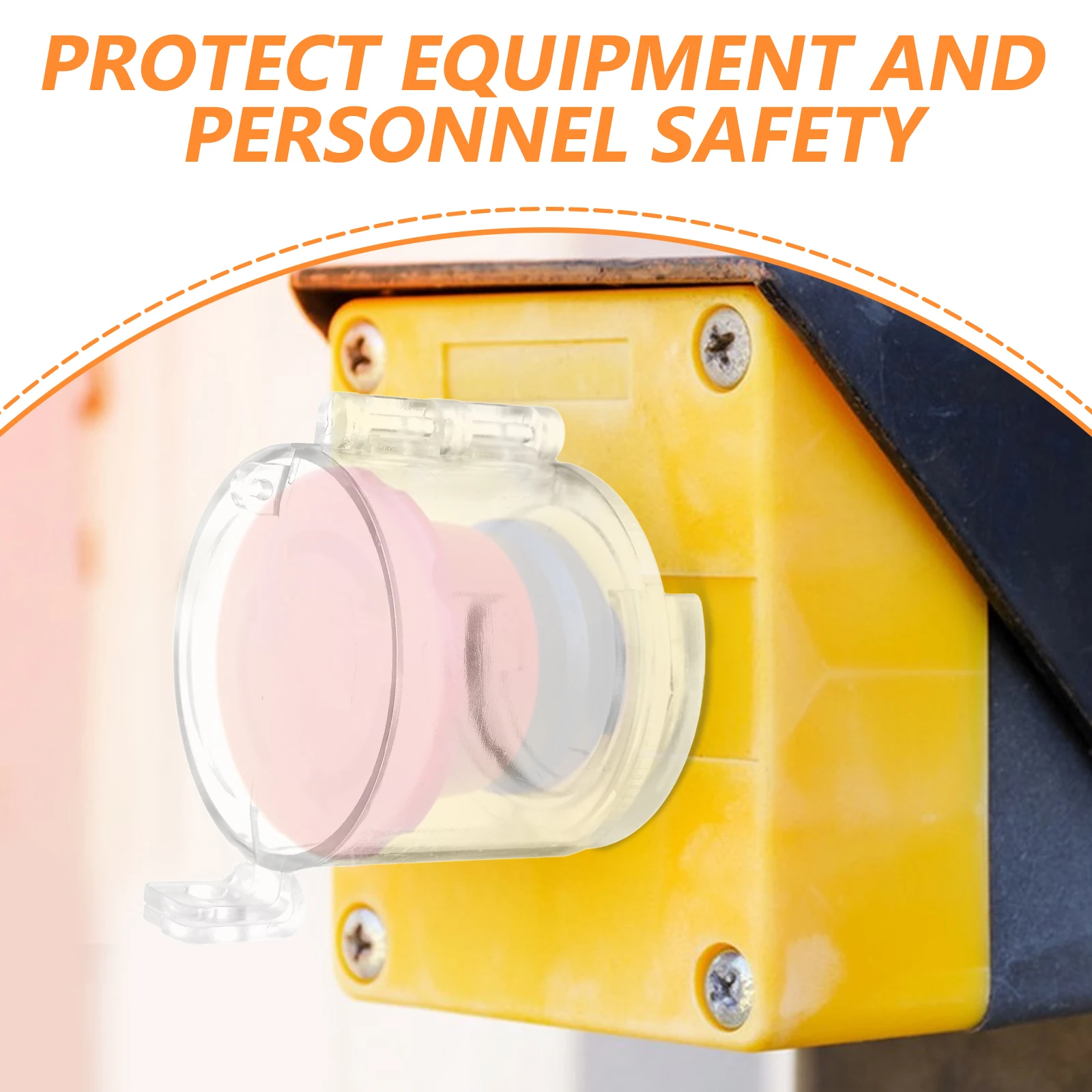 

Transparent ABS Emergency Stop Cover Protective Switch Guard for Push Buttons Starter Safety Equipment Electrical Accessories