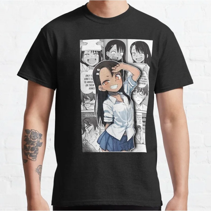 

0503 Dont Toy With Me Nagatoro Hayase Gift for Anime lover 100% cotton Y2K clothes O -Neck Short Sleeve Graphic T-Shirt S-6XL