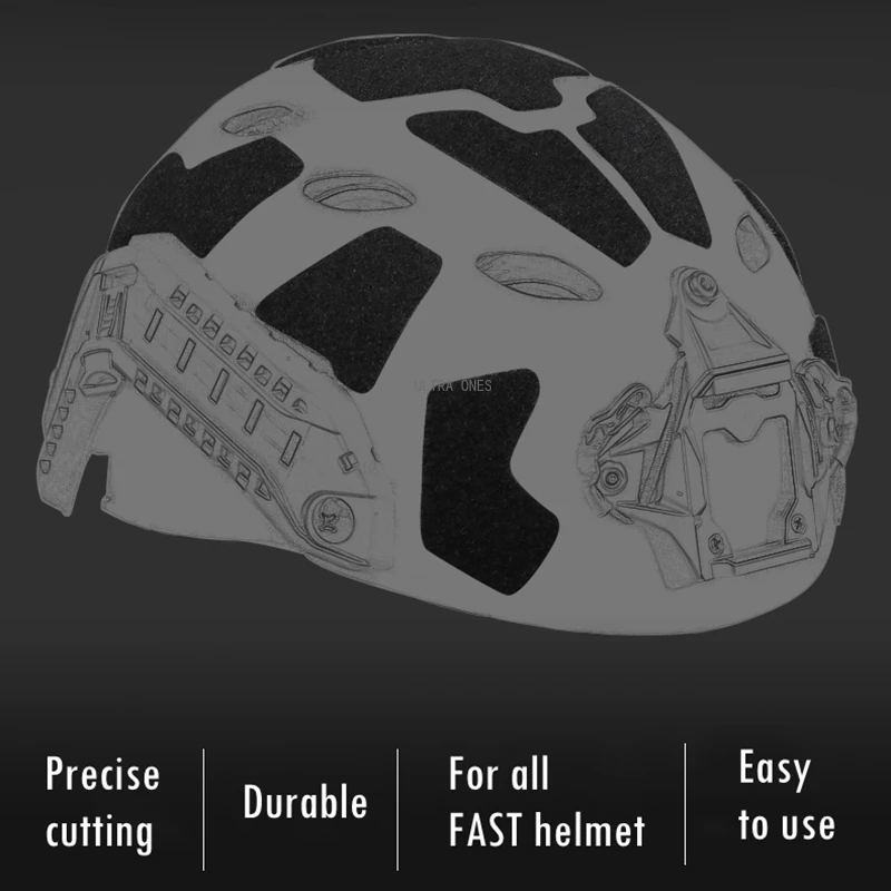 

11PCS FAST Helmet Magic Sticker Airsoft Helmet DIY Patches Hook and Loop Sticky for FAST Tactical Helmets Accessories