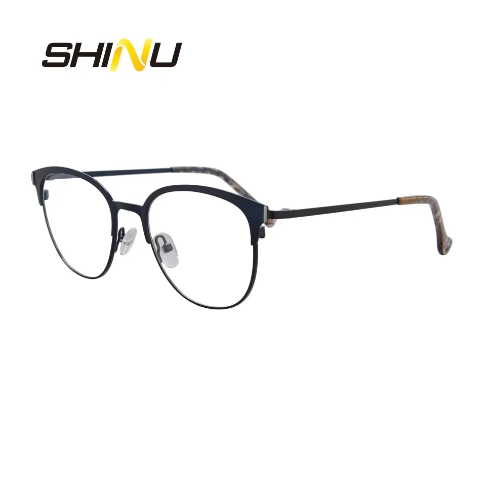 SHINU Progressive Multifocal Prescription Spectacle Women Anti Blue Ray Computer Glasses Antifatigue Transparent Glasses Goggle