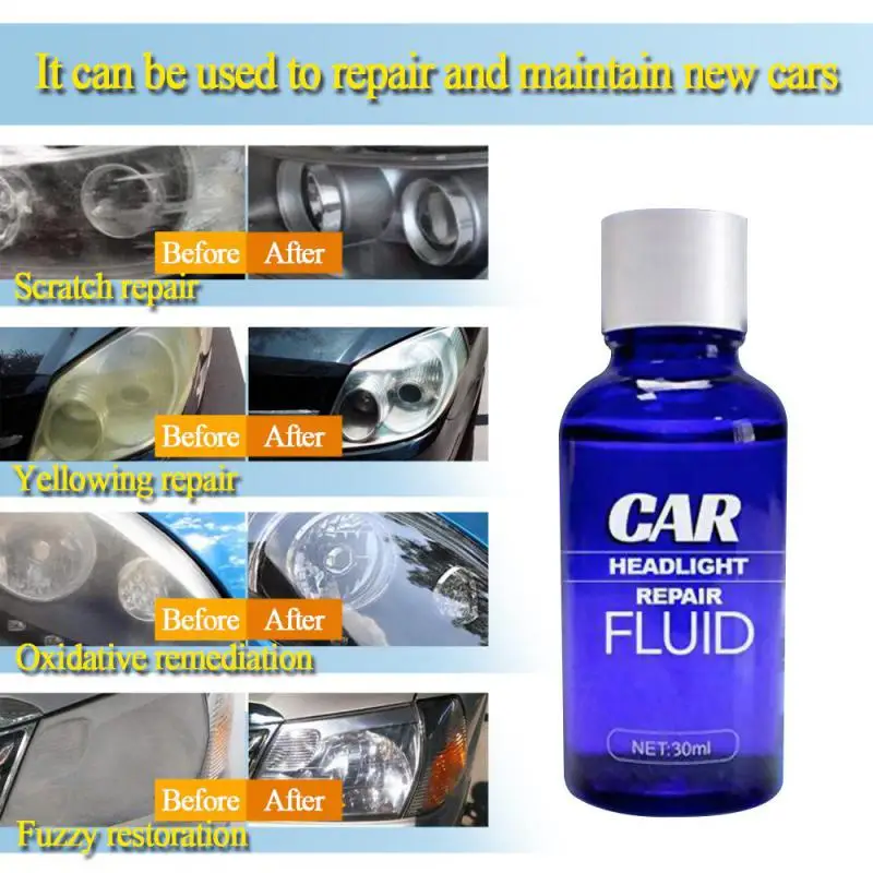 1~10PCS Car Headlight Restoration Kit Headlamp Scratch Remover Repair Refurbish Long Lasting UV Protection Car Polish Liquid