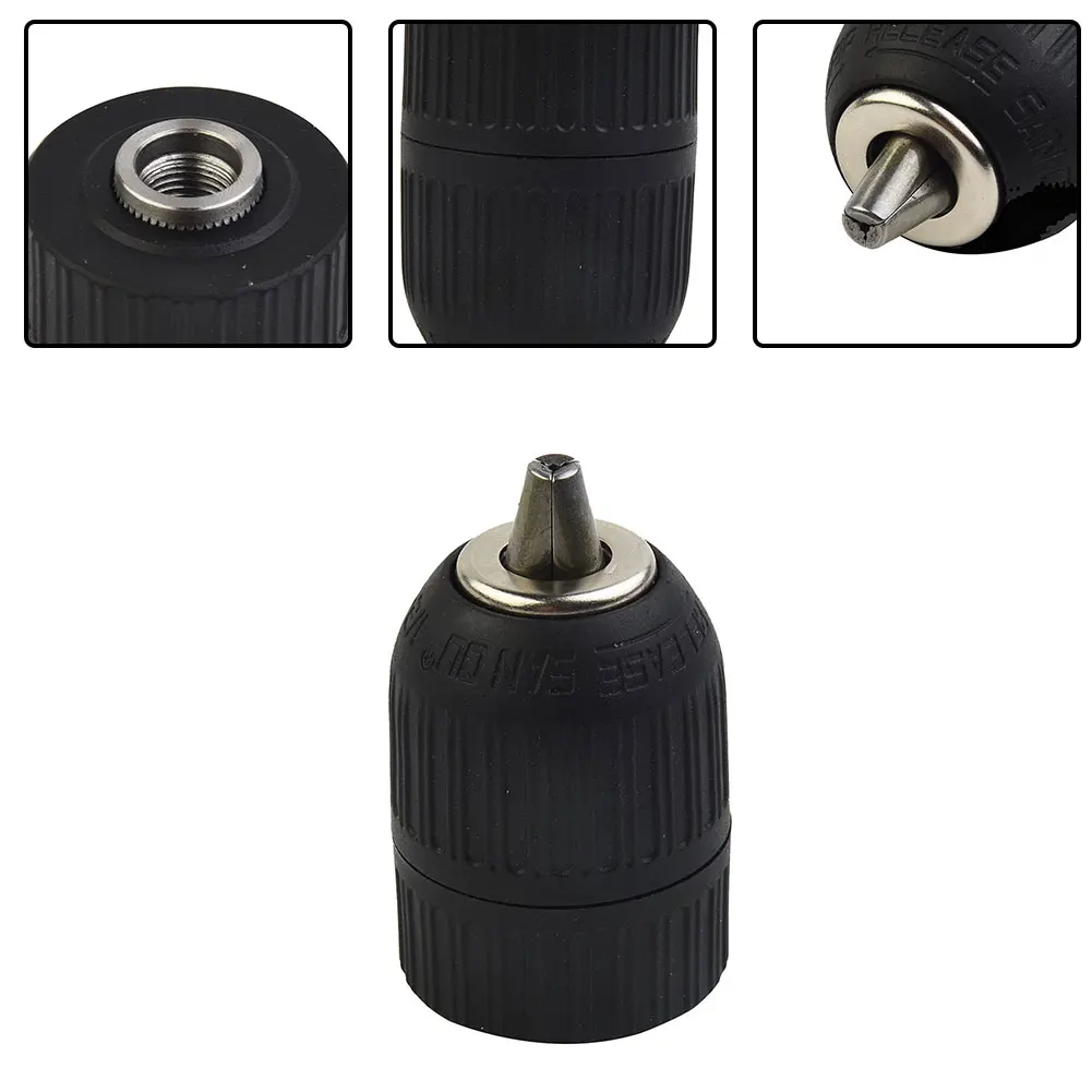 Portabrocas de montaje UNF, pieza sin llave de repuesto, herramienta eléctrica de 1/2 ", capacidad de montaje negra, longitud 0-13mm, 1/2 ", 20 UNF
