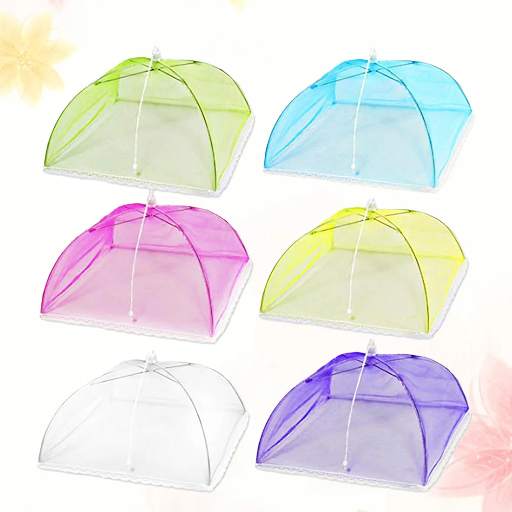 

4pcs Large Food Tent Cover Stainless Steel Mesh Foldable Dome For Bbq Picnic Camping Reusable Food Protecting Tent Umbrella