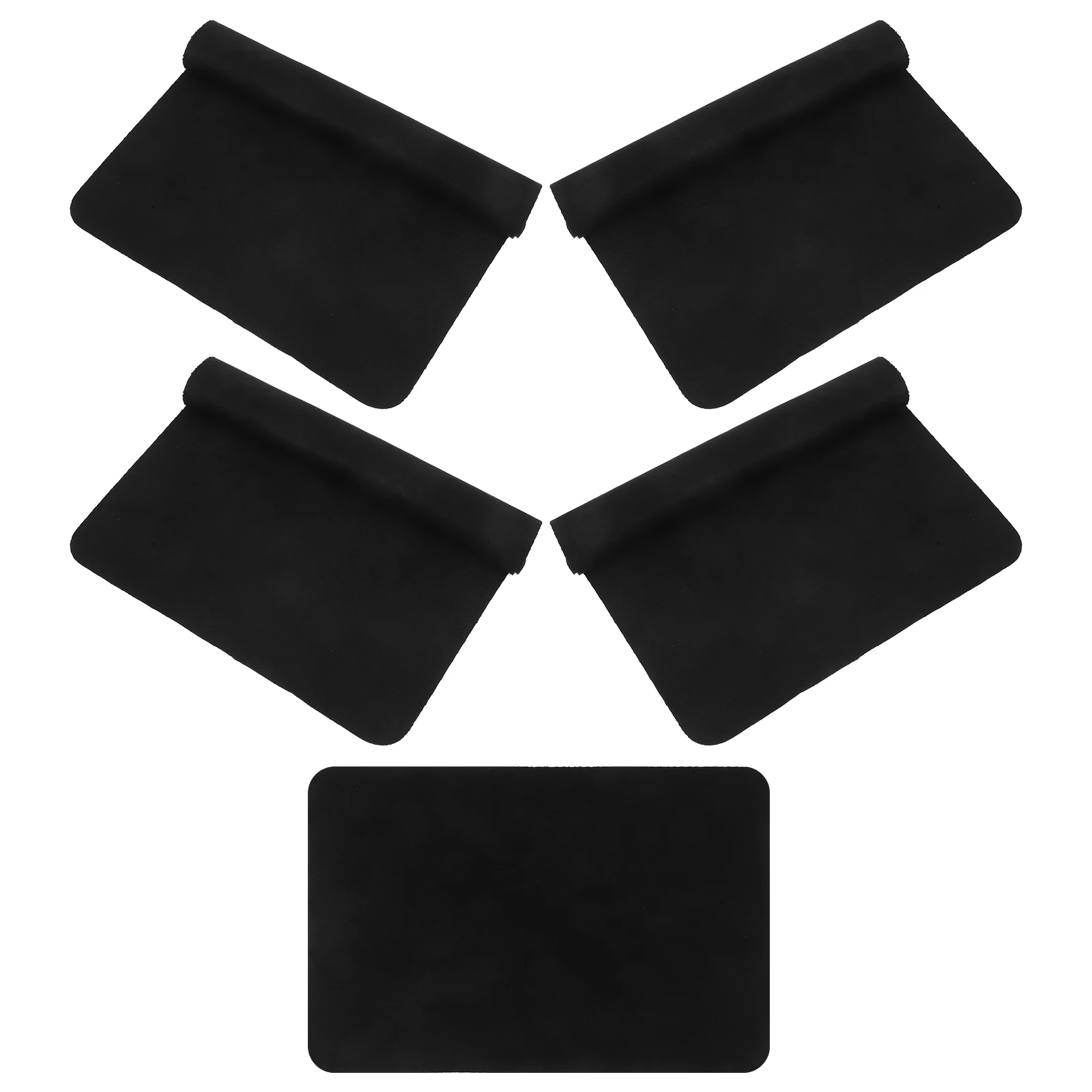 

5 Pcs Cleaning Cloth for Vinyl Record CD Dust Remover Turntable Cleaner Portable Washable Household Mirror Brushes