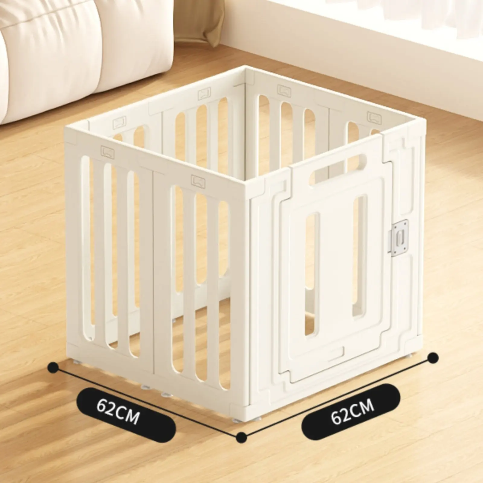 

Indoor Transparent Pet Fence, Adjustable Dog Playpen, HDPE