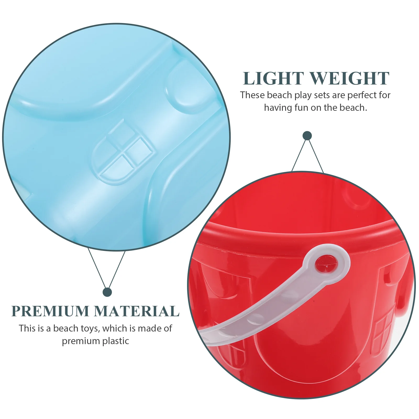 4 stuks kinderen strandemmer set veilig duurzaam plastic sandcastle spel outdoor zandbak activiteit kinderen strand speelgoed