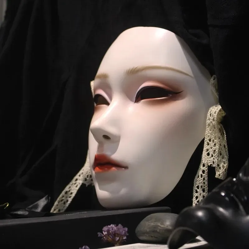 

DY20Хэллоуин: новая древняя женская маска, мужская маска, костюм Хань, вечерние наряды в национальном стиле, анфас, реквизит для древнего танца