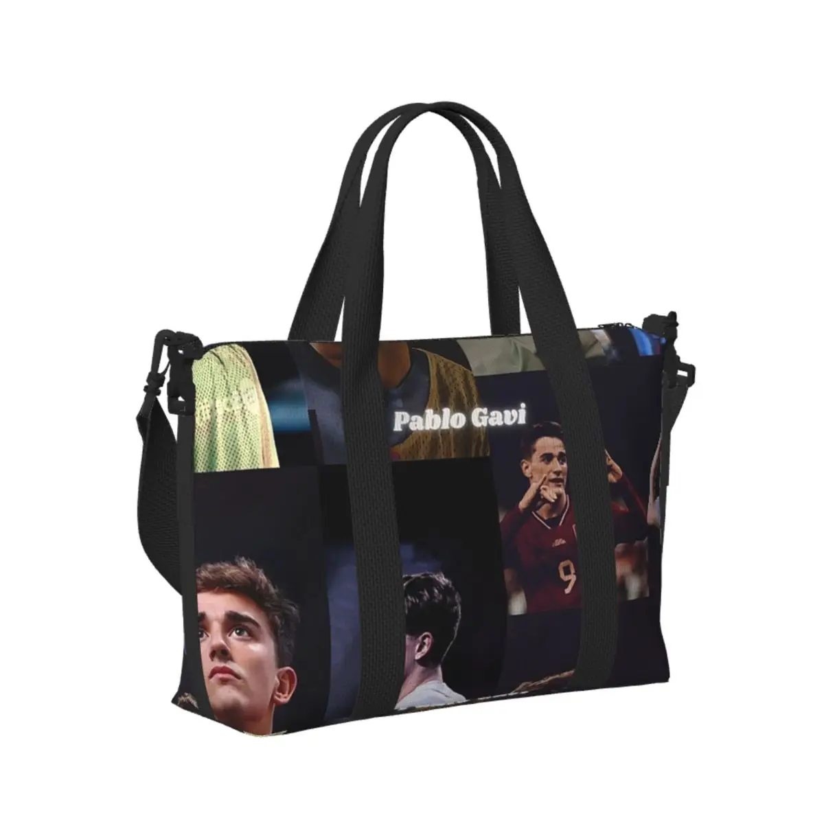 

Custom Pablo Gavi Aesthetic Beach Travel Bag Large Capacity Tote Bags for Gym Yoga Women Shopping Duffle Shoulder Bag