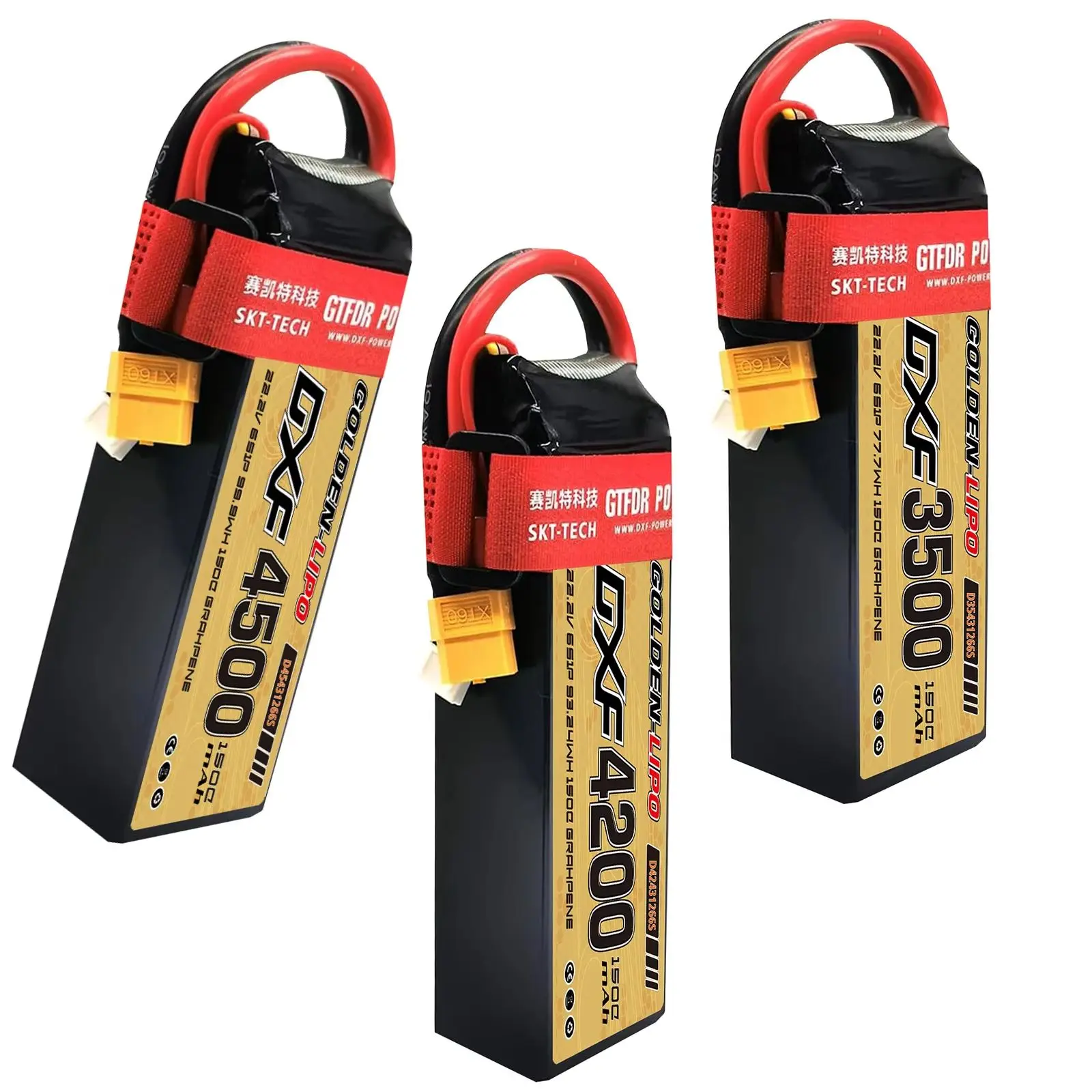 

DXF 6S Lipo Battery 22.2V 3500mah 4200mah 4500mah 150C XT60 Plug Hardcase RC Car Buggy Truggy Offroad Car Boat Truck