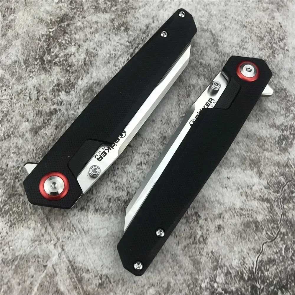 High quality Boker Outdoor Folding Knife 440B Tanto Blade G10 Handle Multi-functional Tool EDC Camping Hunting Pocket Knife - view 4