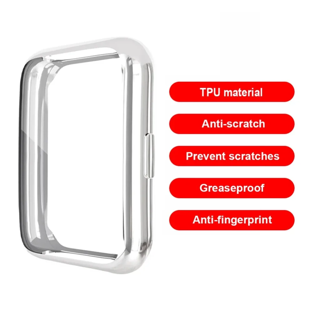 TPU 화면 보호기 충격 방지 Smartwatch 전체 보호 케이스 Watch Fit 2 용 경량 전체 범위 시계 보호 케이스