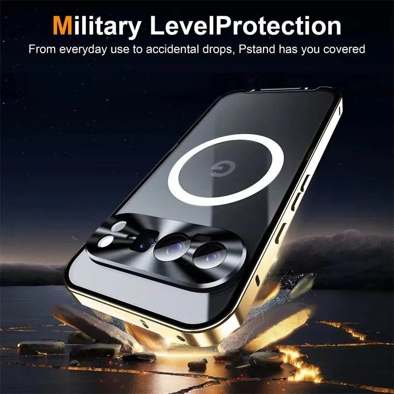 

Metal Magnetic Magsafe Case For Google Pixel 9 Pro Aluminium Alloy Camera Lens Glass Film Cover For Pixel 9 pixel9 Pro XL Case