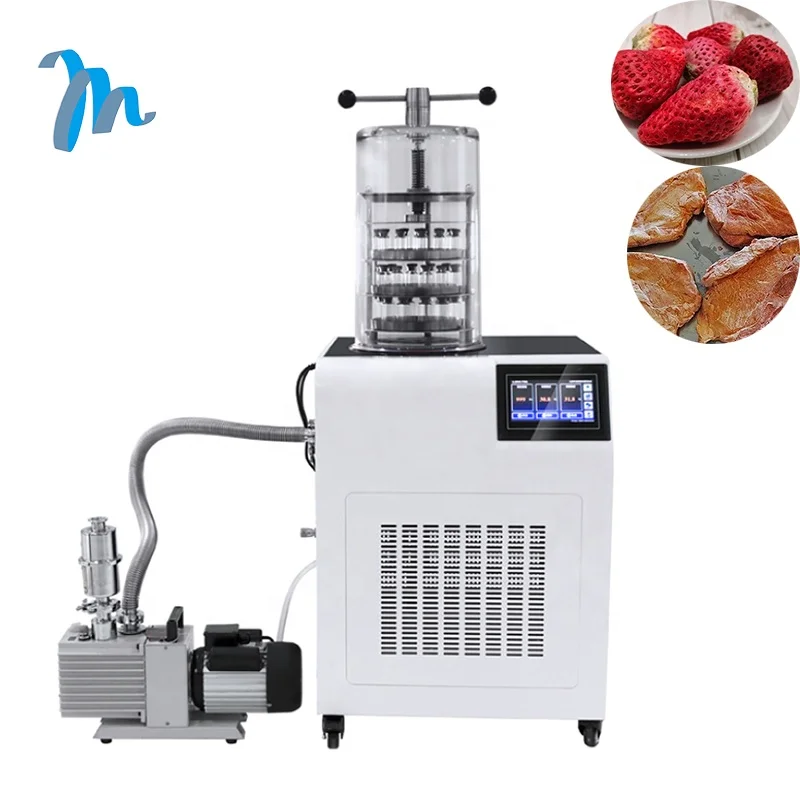 China lab vacuum dryer Electric pink heating freeze lyophilizer freeze