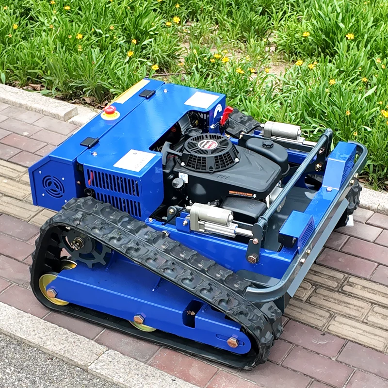 

Customized Factory Wholesale 500mm Turn Robot Flail Golf Course PetrolCrawler Remote Control Lawn Mower