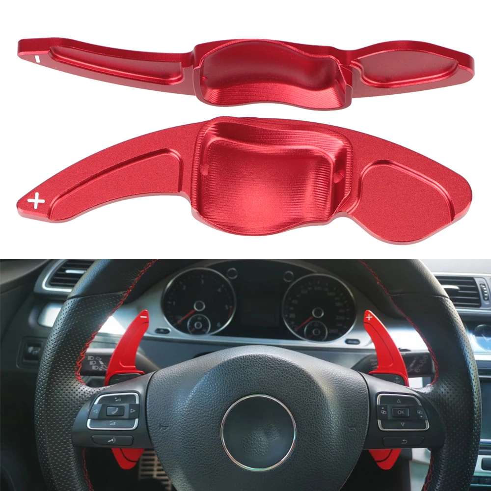 Steering Wheel Paddle For VW Golf 5 6 MK6 GTI R Jetta MK5 Passat B6 B7 CC Polo Sharan Tiguan 2Pcs/set Extension Shift Cover