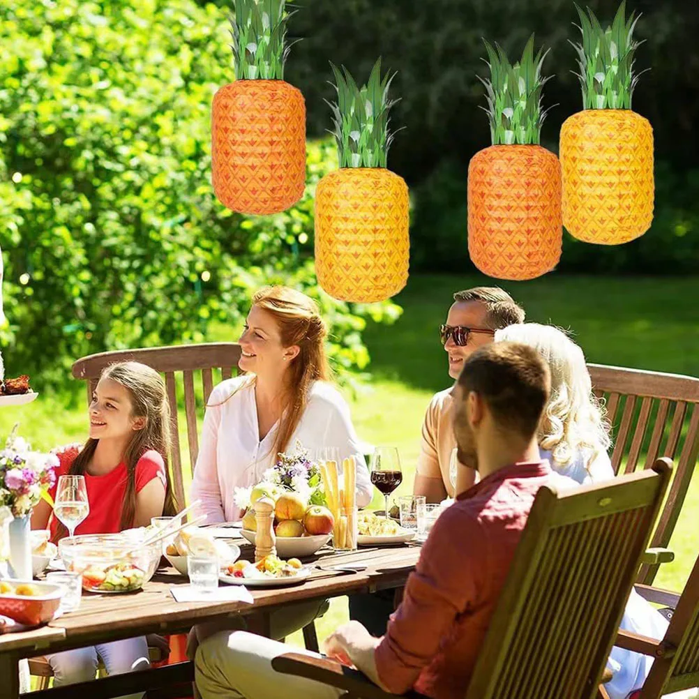 Lampiony papierowe w kształcie ananasa, dekoracje na imprezę, dekoracje na hawajskie luau