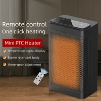 1200W Table Mini PTC Heater for Home Bedroom Remote Control Electric Keep Hand Warm Low Consumption Vertical Heating Fans Office