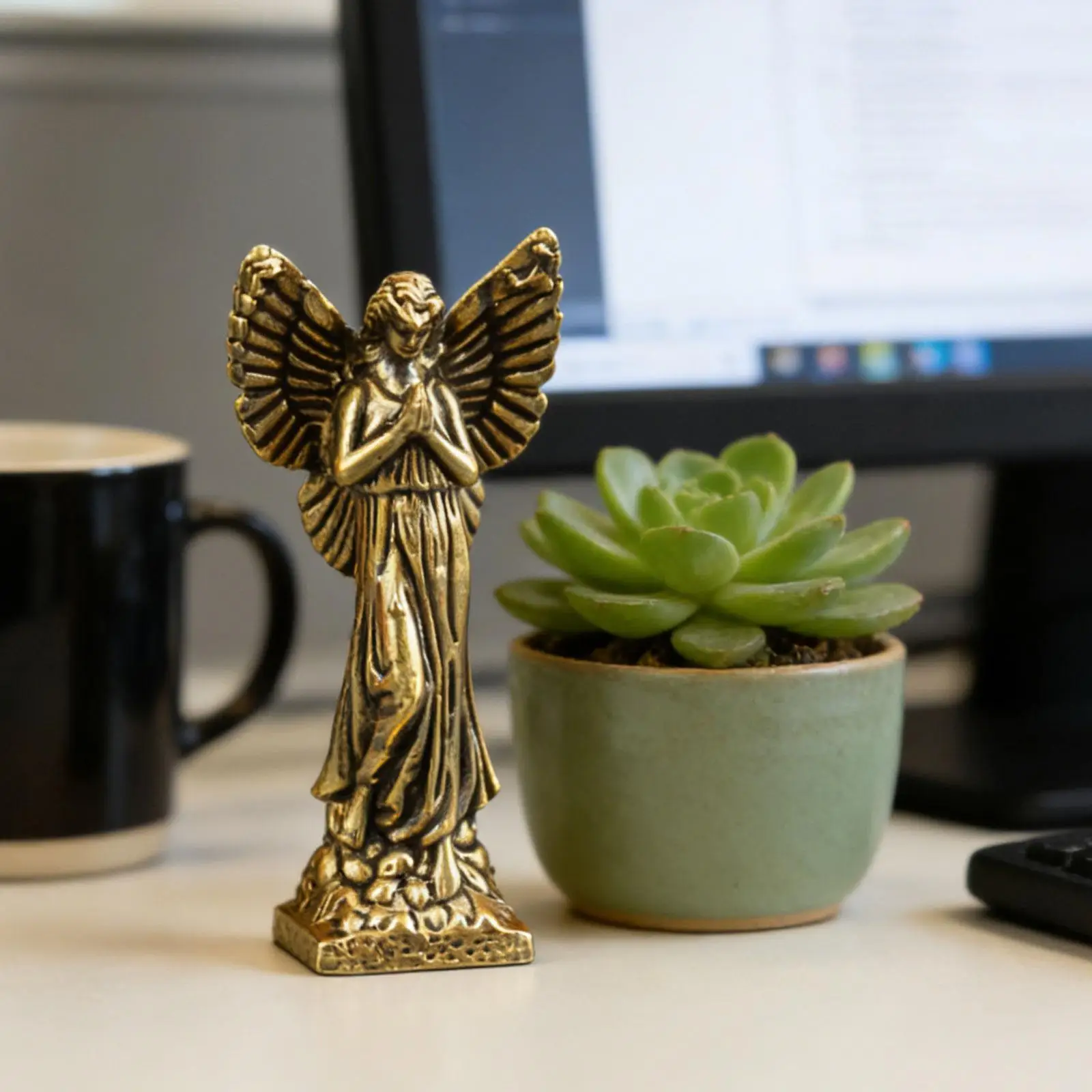 Statue de Chérubin, Petite Figurine d'Ange, Objet de Collection, Centre de Table, Figurine de Bureau pour Club, Noël, Bar, Ferme, Décoration