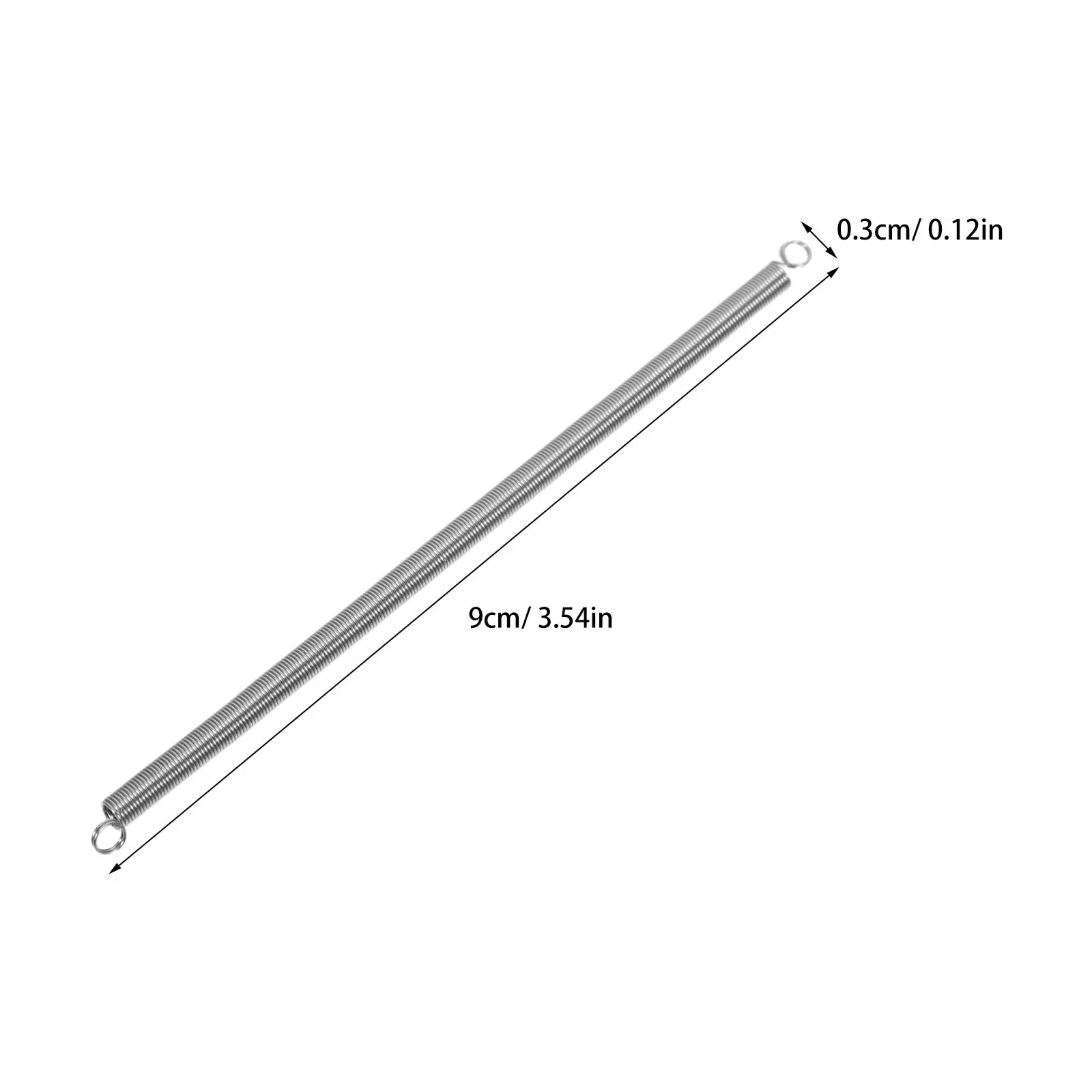 10Pcs Double Hook Tension Spring for Stapler Replacement Smooth Stapling Office Desktop Stapler Spring Heavy Duty Stainless
